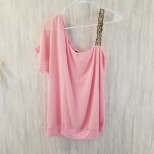 Cute one strap shoulder top